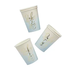 Card Factory Blue Baby Boy Paper Cups - Pack of 8