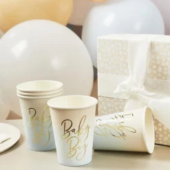 Card Factory Blue Baby Boy Paper Cups - Pack of 8