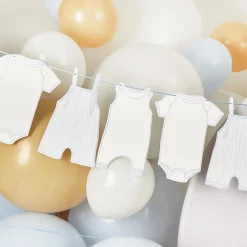 Online Blue Babygrow Card Garland 2.5m Banners & Bunting|Baby Shower Party