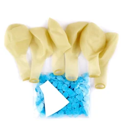 Card Factory Blue Confetti Balloons - Pack Of 6