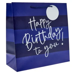 Kids Card Factory Blue Happy Birthday Gift Bags - Multipack of 3