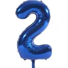 Card Factory Blue Number 2 Foil Giant Helium Balloon - Uninflated