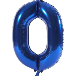 Card Factory Blue Number 0 Giant Foil Helium Balloon - INFLATED