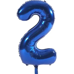 Card Factory Blue Number 2 Giant Foil Helium Balloon INFLATED
