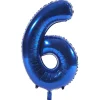 Card Factory Blue Number 6 Giant Foil Helium Balloon INFLATED