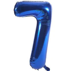 Card Factory Blue Number 7 Giant Foil Helium Balloon INFLATED