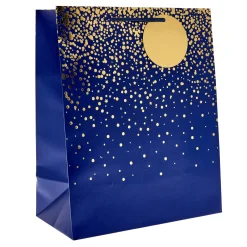 Kids Card Factory Blue Speckle Large Portrait Gift Bag - Multipack of 4