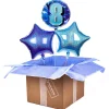 Online Blue 8th Birthday Balloon Bouquet - DELIVERED INFLATED! Kids Birthday Party|Balloons For Kids