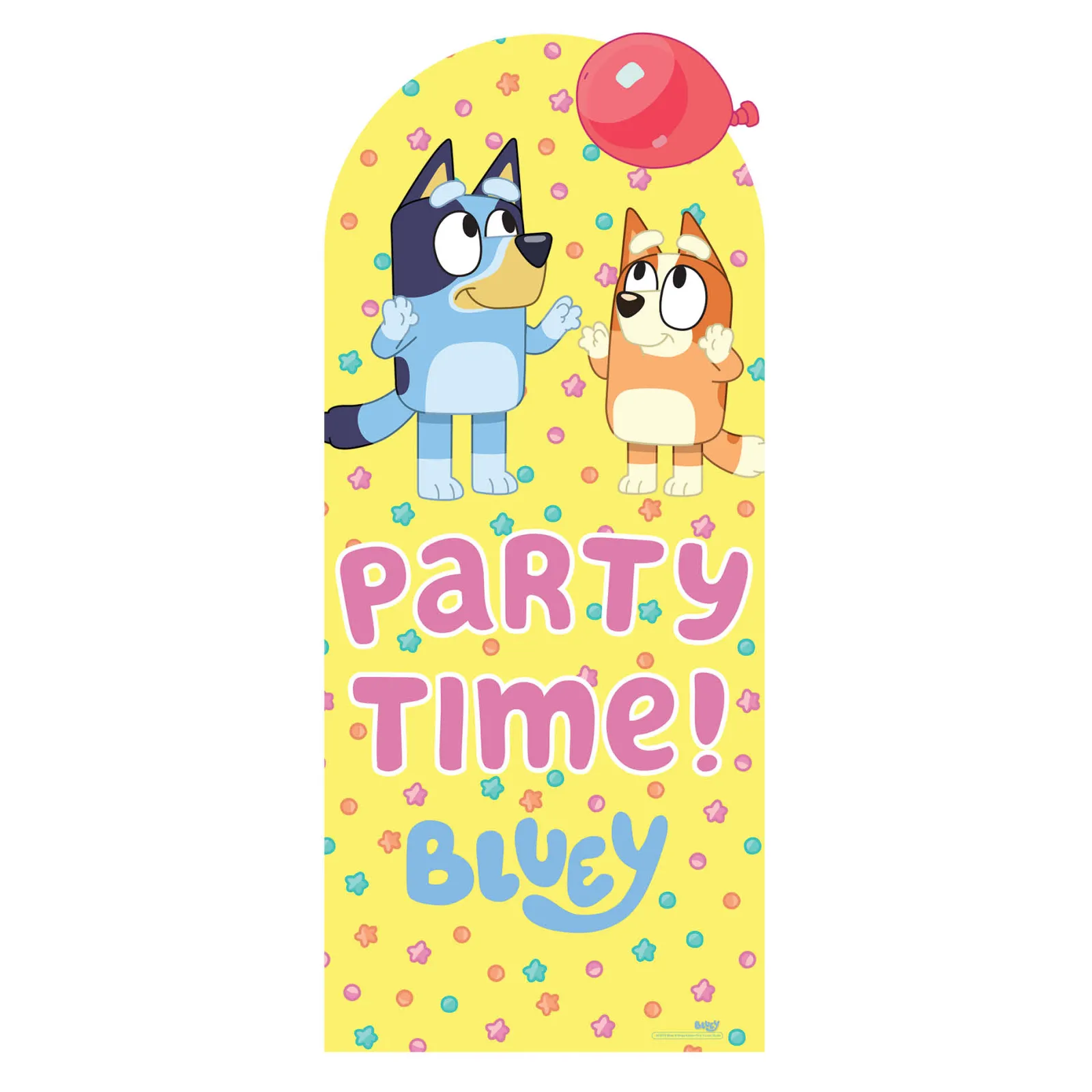Sale Bluey & Bingo Party Time Large Backdrop Cardboard Cutout Cardboard Cutouts|Birthday Party