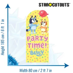 Sale Bluey & Bingo Party Time Large Backdrop Cardboard Cutout Cardboard Cutouts|Birthday Party