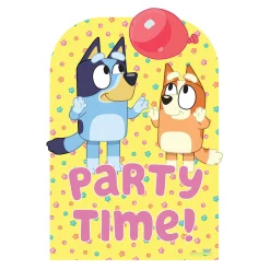 New Bluey & Bingo Party Time Medium Backdrop Cardboard Cutout Cardboard Cutouts|Birthday Party