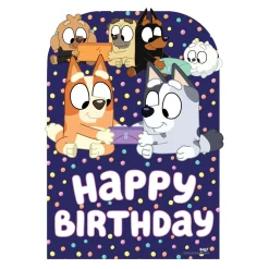 Card Factory Bluey & Friends Happy Birthday Medium Backdrop Cardboard Cutout