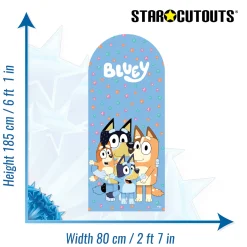 Card Factory Bluey Family Large Backdrop Cardboard Cutout