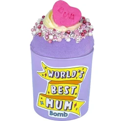 Outlet Bomb Cosmetics World's Best Mum Glow Up Bath Bomb & Candle Duo Gift Sets|Scented Candles