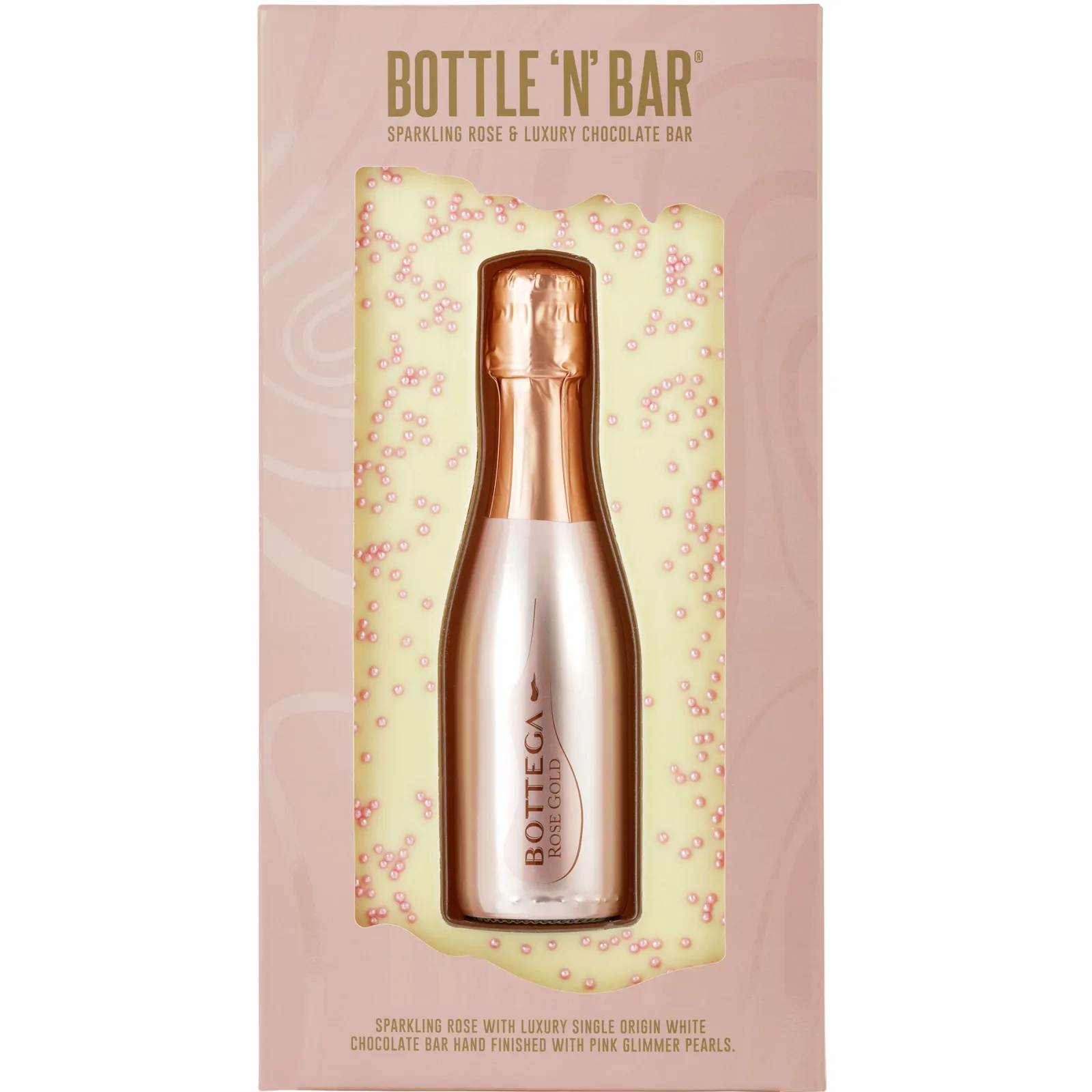 Sale Bottle 'n' Bar Sparkling Rose & White Chocolate Chocolate & Sweets|Graduation Gifts