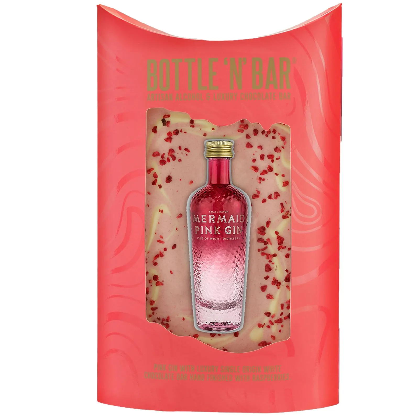 Discount Bottle 'n' Bar With Mermaid Pink Gin Chocolate & Sweets|Graduation Gifts