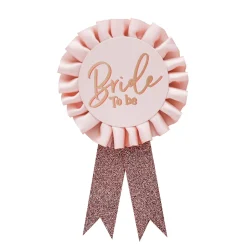 New Bride To Be Rosette Badge Badges|Hen Party