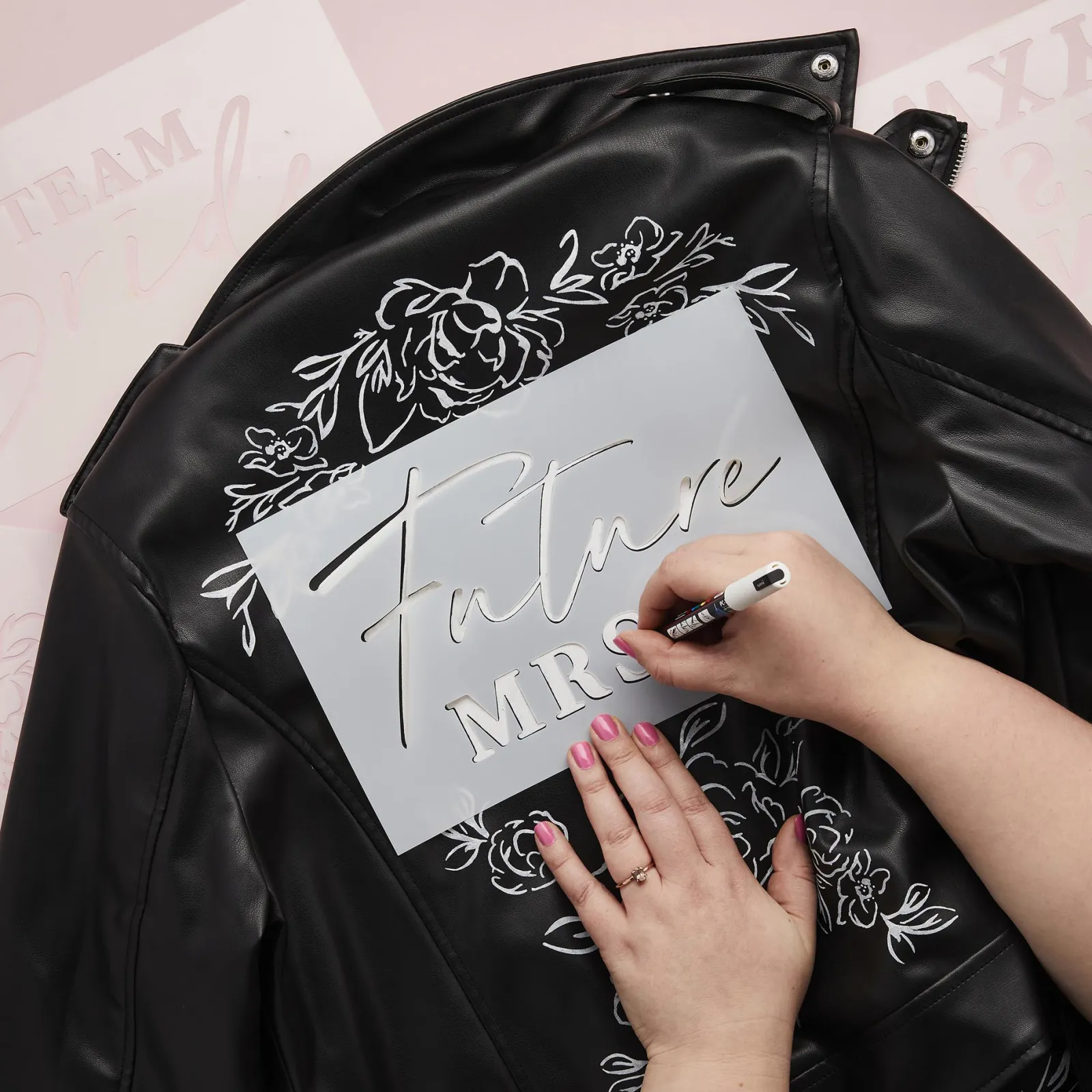 Card Factory Bride To Be Stencil Set - Pack of 4