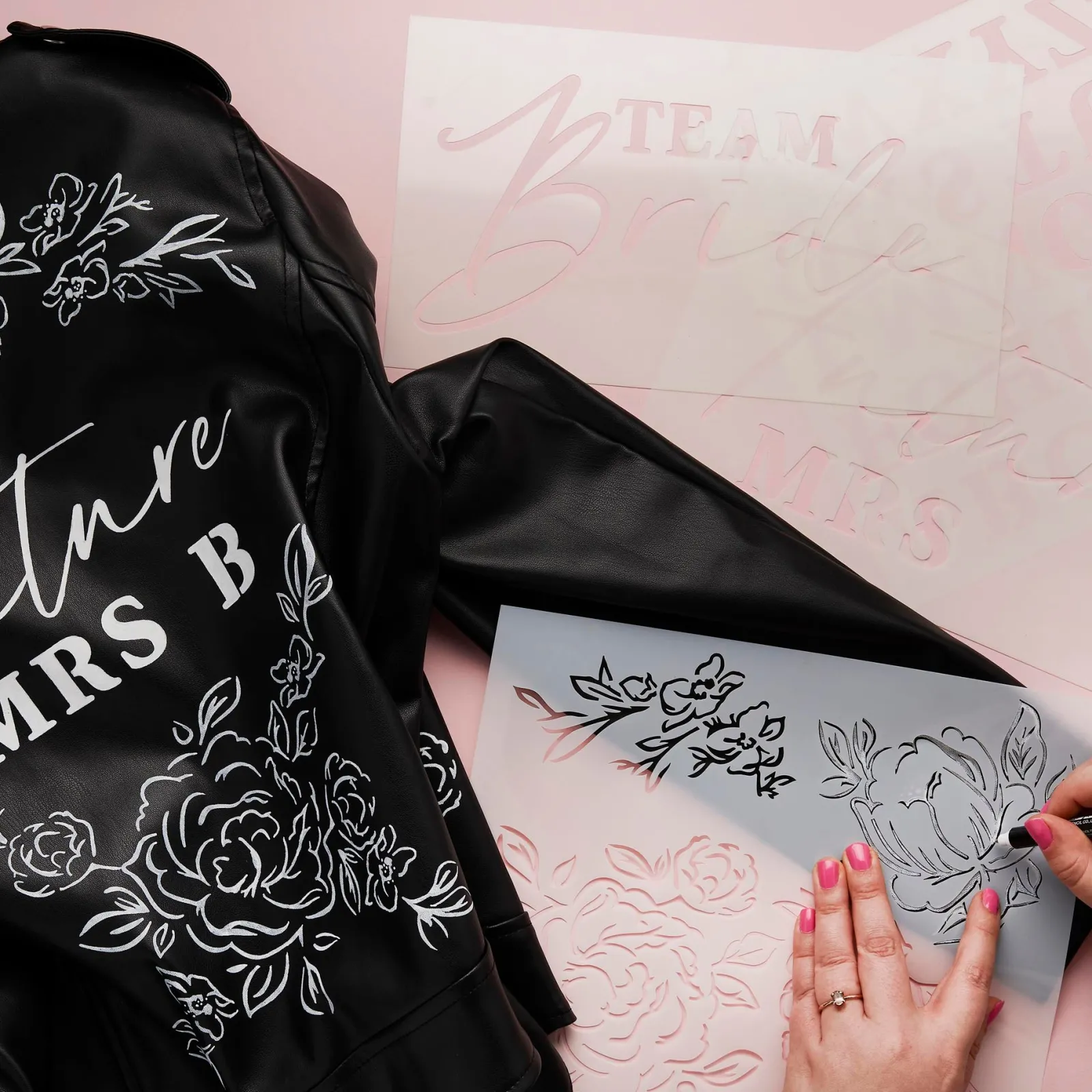 Card Factory Bride To Be Stencil Set - Pack of 4