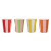 Card Factory Bright Banquet Striped Paper Cups - Pack of 8