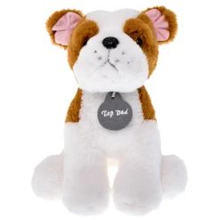 Card Factory Bulldog Top Dad Soft Toy