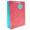 Hot Candy Stripe Extra Large Portrait Christmas Gift Bag Kids Gift Wrap For Kids|Gift Wrap For Him
