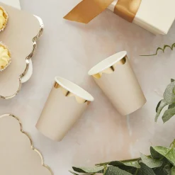 Champagne Paper Cups - Pack of 8 Tableware|Engagement Party