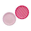 Card Factory Checkerboard & Striped Paper Plates - Pack of 8