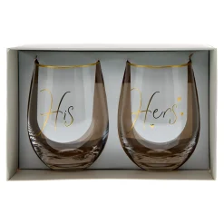 Cheers To Us His & Hers Glasses Wedding Gifts|Gifts For Couples