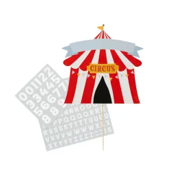 Card Factory Circus Customisable Card Cake Topper