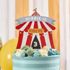 Card Factory Circus Customisable Card Cake Topper