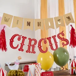 Hot Circus Customisable Card Banner Banners & Bunting|Birthday Party