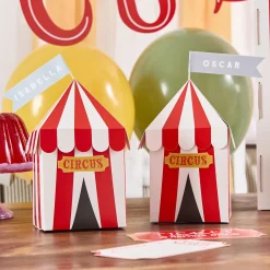 Card Factory Circus Customisable Party Boxes - Pack of 4