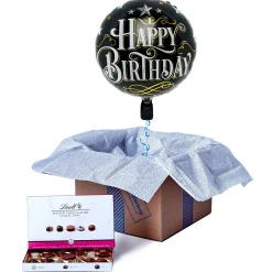 Sale Classic Happy Birthday Balloon & Lindt Chocolate Box Balloons For Him|Helium Balloons