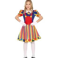 Card Factory Clown Girl Children's Fancy Dress Costume