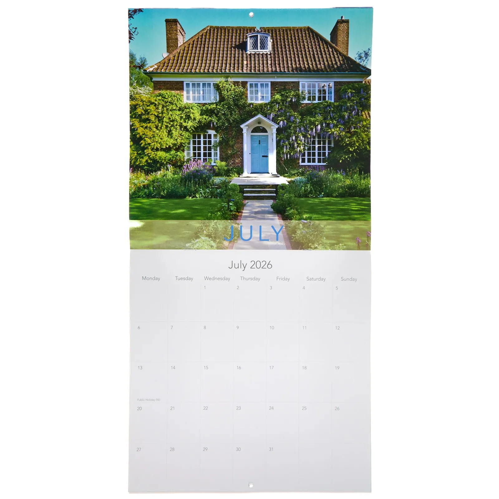 Card Factory Country Garden 2026 Square Wall Calendar