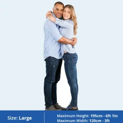 New Couple's Personalised Photo-Upload Cardboard Cutout - 195cm Cardboard Cutouts|Wedding Party