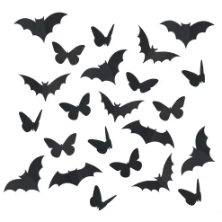 3D Bats & Butterflies Decoration - Pack of 24 Halloween Party