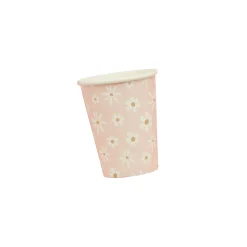 Daisy Paper Cups - Pack of 8 Tableware|Gender Reveal Party