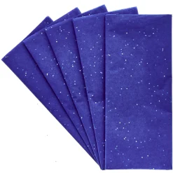 Kids Card Factory Dark Blue Glitter Tissue Paper - 6 Sheets