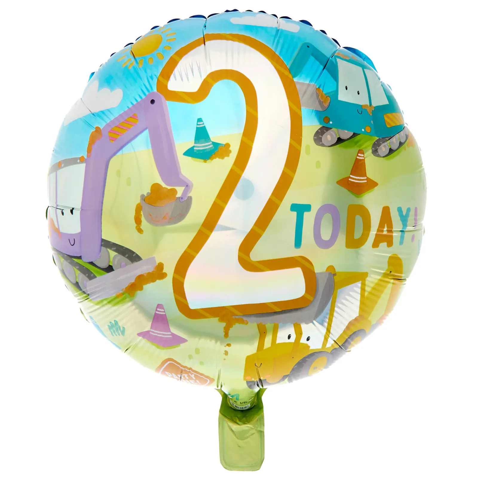 Kids Card Factory Diggers 2 Today Birthday Balloon Bouquet - DELIVERED INFLATED!
