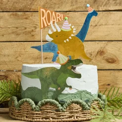 Clearance Dinosaur Card Cake Topper Set Cake Candles|Birthday Party