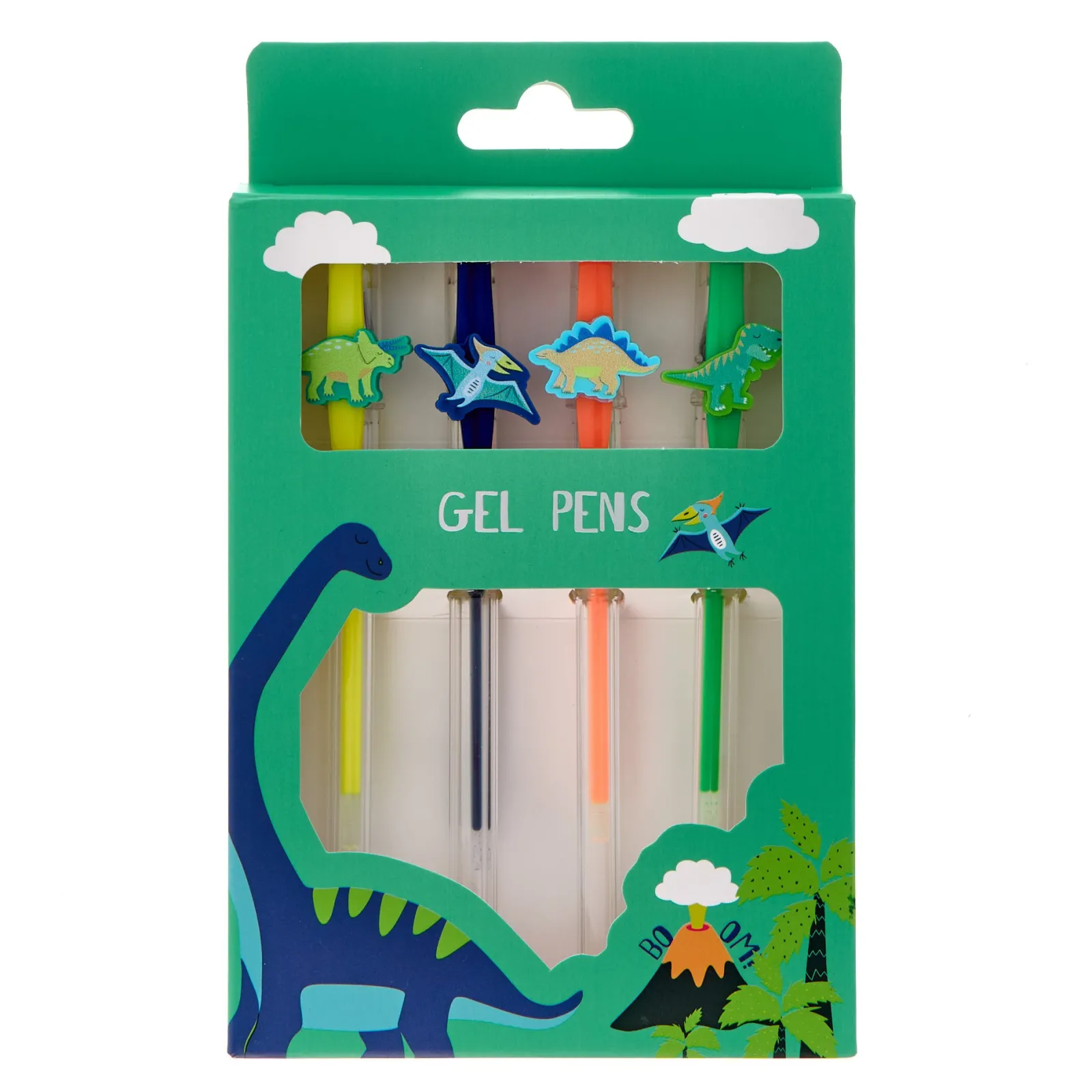 Kids Card Factory Dinosaur Gel Pens - Pack of 4