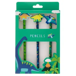 Outlet Dinosaur Pencils - Pack of 3 Kids Notebooks & Stationery|Birthday Gifts
