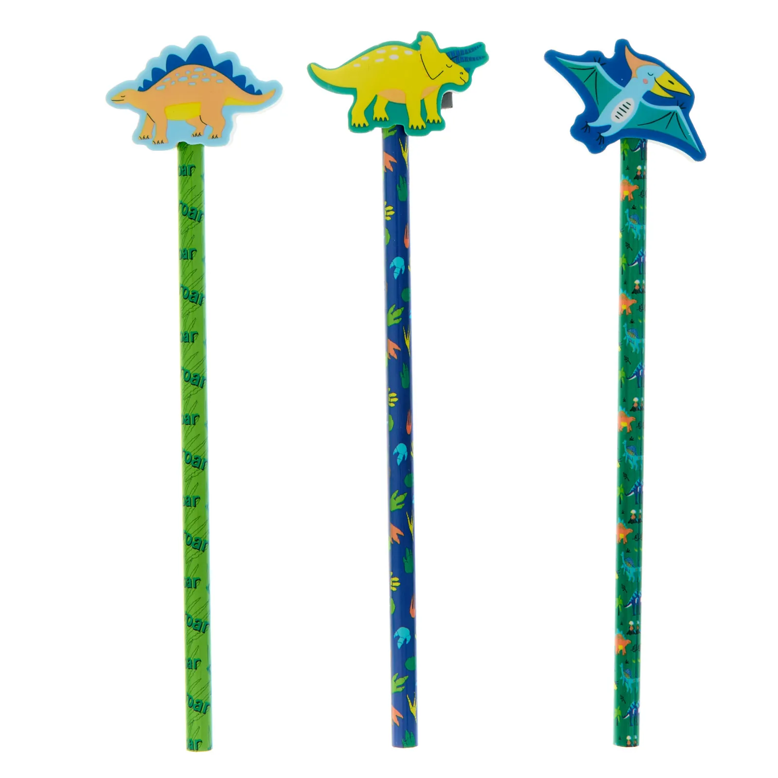 Outlet Dinosaur Pencils - Pack of 3 Kids Notebooks & Stationery|Birthday Gifts