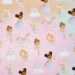 Kids Card Factory Dinosaurs Fairies & Balloons Wrapping Paper Rolls - Multipack of 3