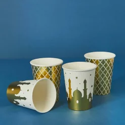 New Eid Mubarak Paper Cups - Pack of 8 Tableware