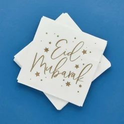 Sale Eid Mubarak Paper Napkins - Pack of 16 Tableware