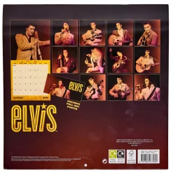 Hot Elvis 2026 Square Wall Calendar Gifts For Her