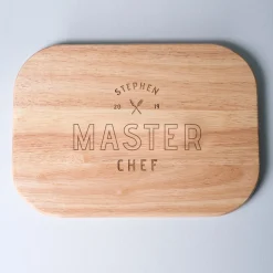 Discount Engraved Medium Rectangular Chopping Board - Knife & Fork Personalised Engraved Gifts|Gifts For Him